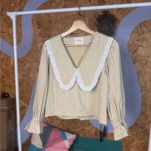 Made in Canada Sumter Cream Floral Blouse